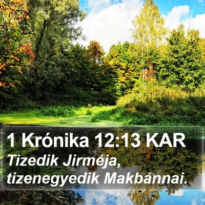 1 Krónika 12:13 KAR Bible Verse Image
