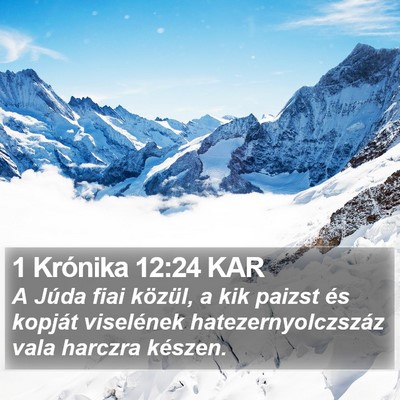 1 Krónika 12:24 KAR Bible Verse Image