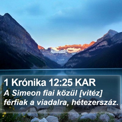 1 Krónika 12:25 KAR Bible Verse Image