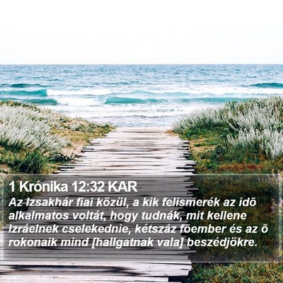 1 Krónika 12:32 KAR Bible Verse Image