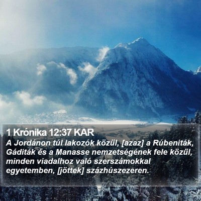 1 Krónika 12:37 KAR Bible Verse Image