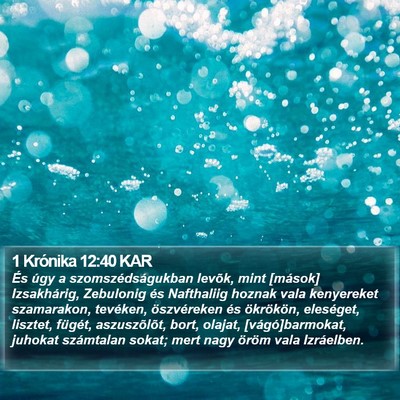 1 Krónika 12:40 KAR Bible Verse Image