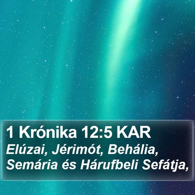 1 Krónika 12:5 KAR Bible Verse Image