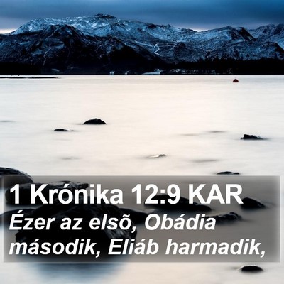 1 Krónika 12:9 KAR Bible Verse Image