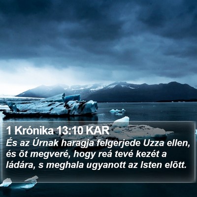 1 Krónika 13:10 KAR Bible Verse Image