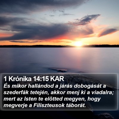 1 Krónika 14:15 KAR Bible Verse Image