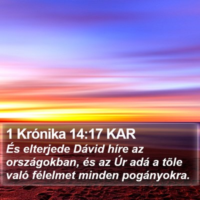 1 Krónika 14:17 KAR Bible Verse Image