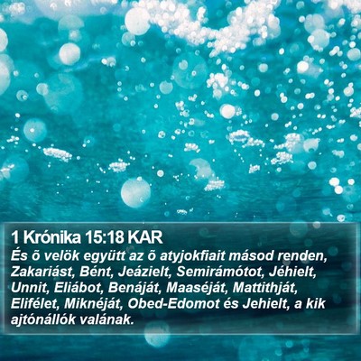 1 Krónika 15:18 KAR Bible Verse Image