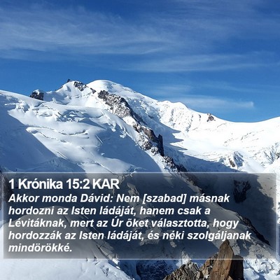 1 Krónika 15:2 KAR Bible Verse Image