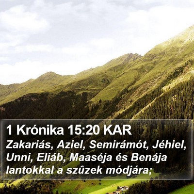 1 Krónika 15:20 KAR Bible Verse Image