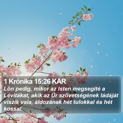 1 Krónika 15:26 KAR Bible Verse Image
