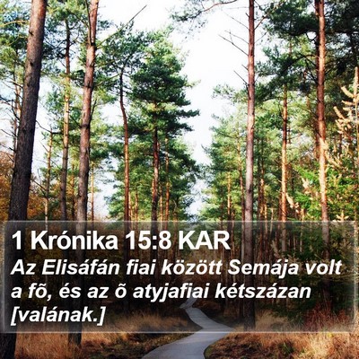 1 Krónika 15:8 KAR Bible Verse Image