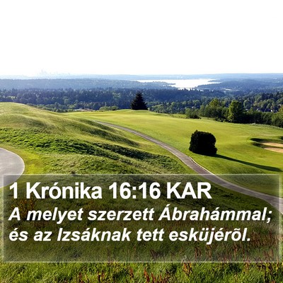 1 Krónika 16:16 KAR Bible Verse Image