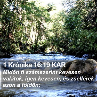 1 Krónika 16:19 KAR Bible Verse Image
