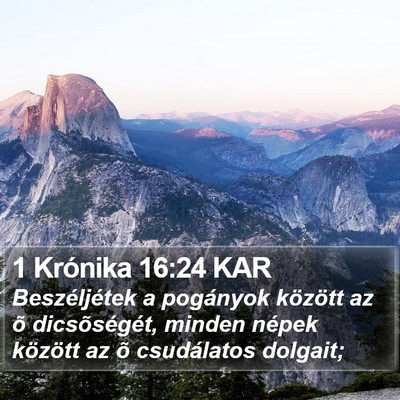 1 Krónika 16:24 KAR Bible Verse Image