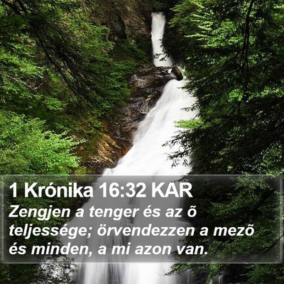1 Krónika 16:32 KAR Bible Verse Image