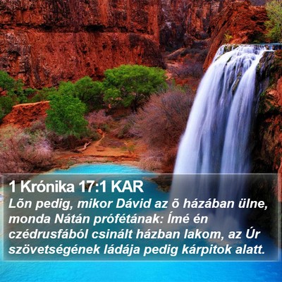 1 Krónika 17:1 KAR Bible Verse Image