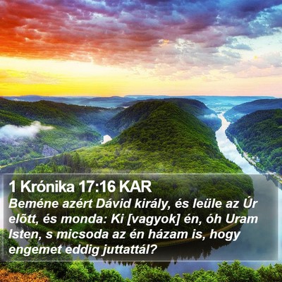 1 Krónika 17:16 KAR Bible Verse Image