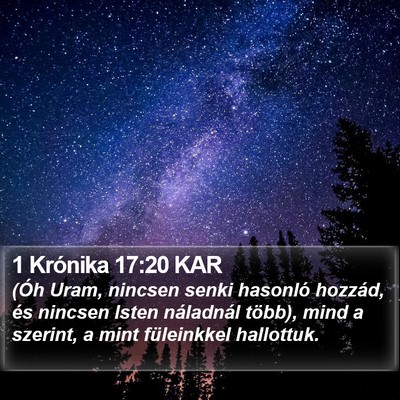 1 Krónika 17:20 KAR Bible Verse Image