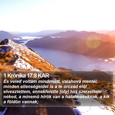 1 Krónika 17:8 KAR Bible Verse Image