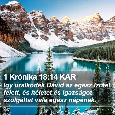 1 Krónika 18:14 KAR Bible Verse Image