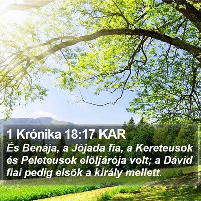 1 Krónika 18:17 KAR Bible Verse Image