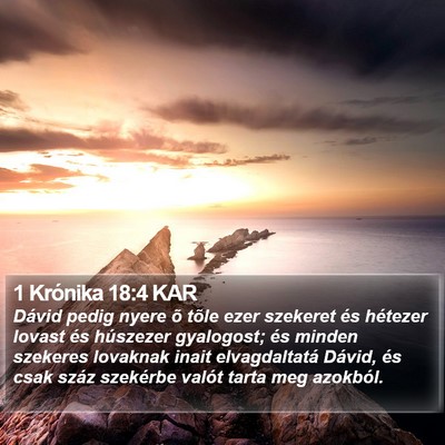 1 Krónika 18:4 KAR Bible Verse Image