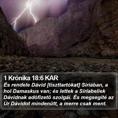 1 Krónika 18:6 KAR Bible Verse Image