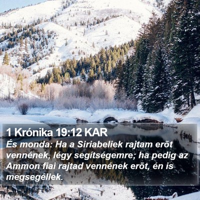 1 Krónika 19:12 KAR Bible Verse Image