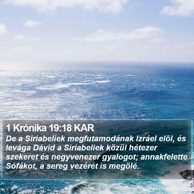 1 Krónika 19:18 KAR Bible Verse Image