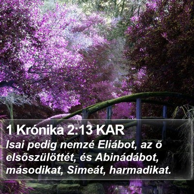 1 Krónika 2:13 KAR Bible Verse Image