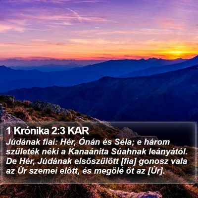 1 Krónika 2:3 KAR Bible Verse Image