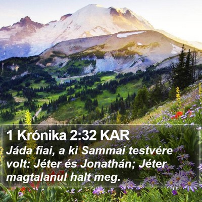 1 Krónika 2:32 KAR Bible Verse Image