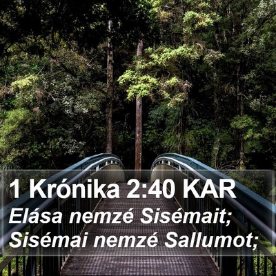 1 Krónika 2:40 KAR Bible Verse Image