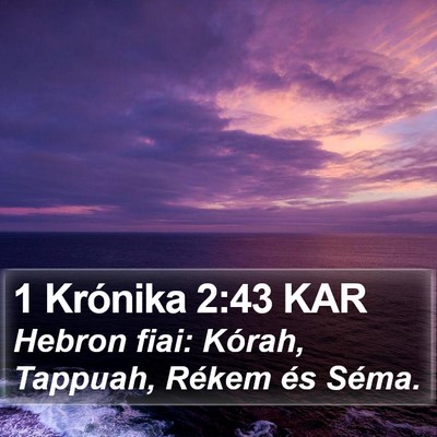1 Krónika 2:43 KAR Bible Verse Image