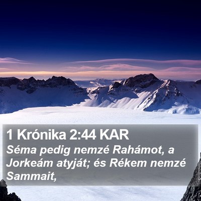 1 Krónika 2:44 KAR Bible Verse Image