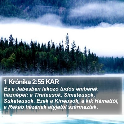 1 Krónika 2:55 KAR Bible Verse Image