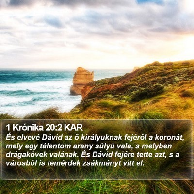 1 Krónika 20:2 KAR Bible Verse Image