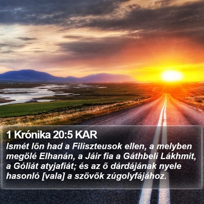 1 Krónika 20:5 KAR Bible Verse Image