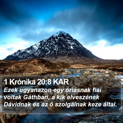 1 Krónika 20:8 KAR Bible Verse Image