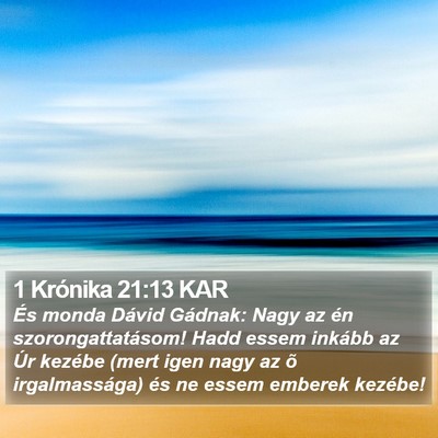 1 Krónika 21:13 KAR Bible Verse Image
