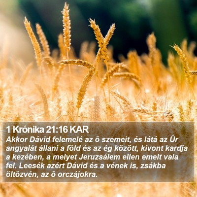 1 Krónika 21:16 KAR Bible Verse Image