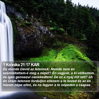 1 Krónika 21:17 KAR Bible Verse Image