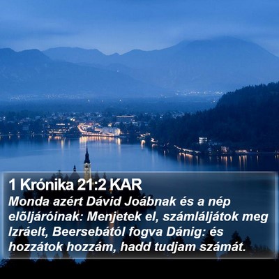 1 Krónika 21:2 KAR Bible Verse Image
