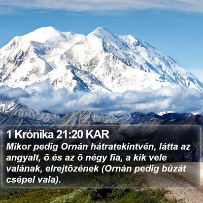 1 Krónika 21:20 KAR Bible Verse Image