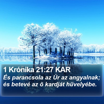 1 Krónika 21:27 KAR Bible Verse Image