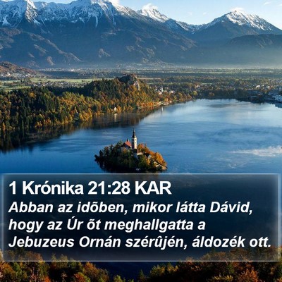 1 Krónika 21:28 KAR Bible Verse Image