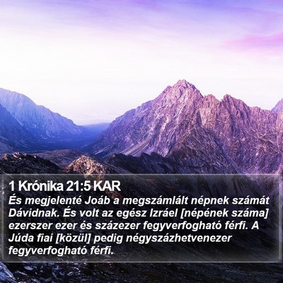 1 Krónika 21:5 KAR Bible Verse Image