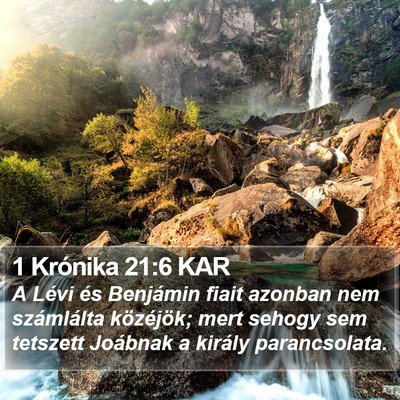 1 Krónika 21:6 KAR Bible Verse Image