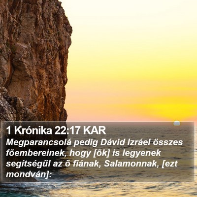 1 Krónika 22:17 KAR Bible Verse Image